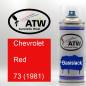 Preview: Chevrolet, Red, 73 (1981): 400ml Sprühdose, von ATW Autoteile West.